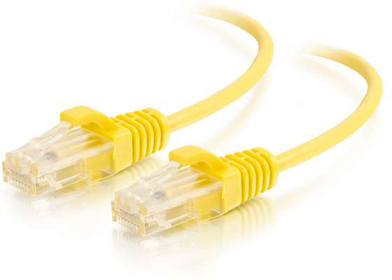 -01173 7 ft. Snagless Unshielded CAT6 Slim Network Patch Cable - Yellow