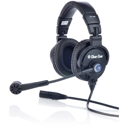 Picture of Clear-Com Communication System CLCM-CC-400-X6 Double-Ear Standard Headset with 6-Pin Male XLR Connector
