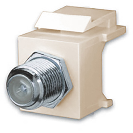VCO-820482 F81 Keystone Insert- 1 GHz- Nickel - Ivory