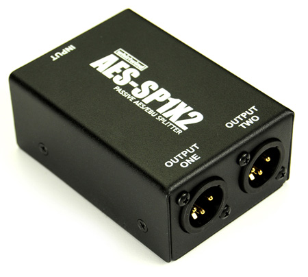 WW-AES-SP1X2 AES XLRF Input Dual XLRM Isolated Outputs