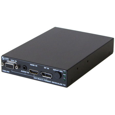 Picture of Luxi Electronics LXL-THB-350 VGA-HDMI-DP-Audio 3x2 Switcher with Scaler & HDBT Transmitter