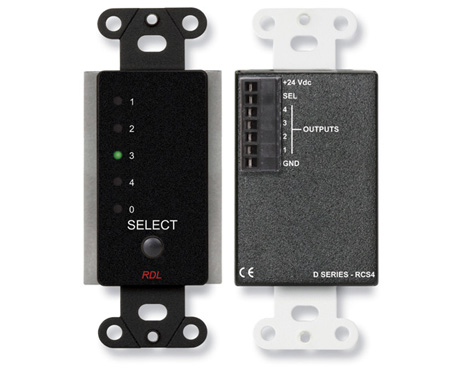 RDL-DB-RCS4 Remote Channel Selector - 4 Channels - Controls RU-SX4A
