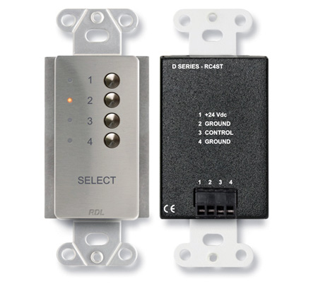 RDL-DS-RC4ST 4 Channel Remote Control for ST-SX4 4x1 Audio Switcher