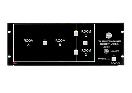 RDL-RCX-CD1L Remote Control for RCX-5C Room Combiner -  Radio Design Labs