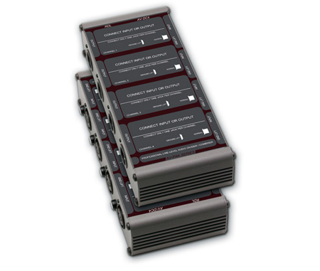 RDL-AV-DC4 Line-Level Audio Divider & Combiner with Ground Lift