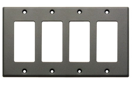 RDL-CP-4G Quadruple Cover Plate - Gray