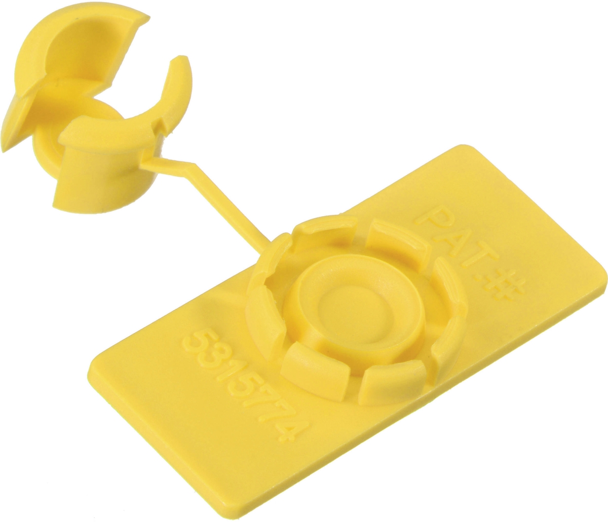 U-15-100-Y Unitag Cable Identification Labels, Yellow - 0.62 x 1.5 in. - Pack of 100