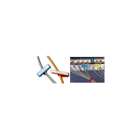 U20-010-WE Unitag 0.62 x 2 in. Snap Tag Cable Identifier, - White