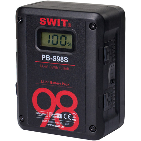 Picture of SWIT Electronics America SWIT-PB-S98S 98Wh V-Mount Li-Ion Battery with Multi D-Tap Output & USB Port