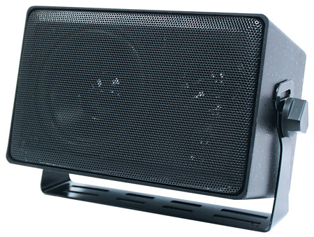 Speco DMS3TS WeatherResistant 3Way Speaker with Transformer  Black
