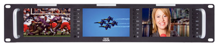TOV-LED-504HDMX3 Rack-mounted Triple 5 in. LCD Monitors
