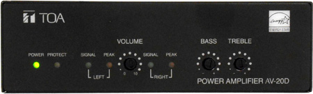 TOA Electronics TOA-AV-60S-AM Class D Micro Plenum-Rated Power Amplifier Energy Star 3.0