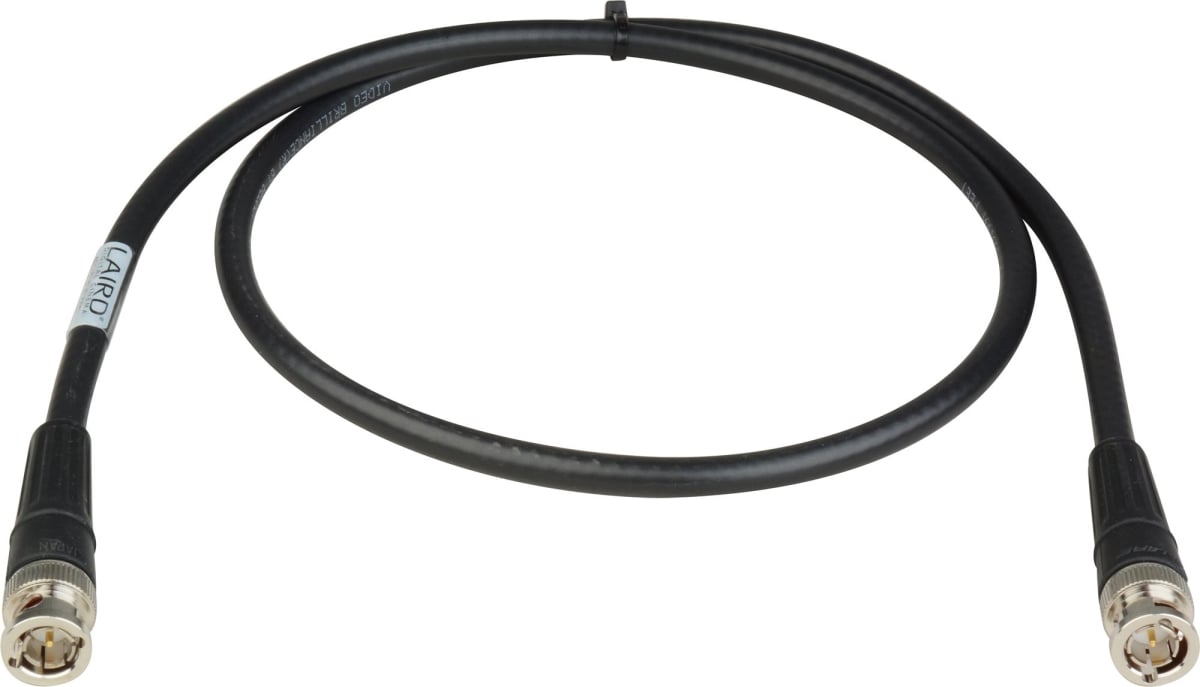 4694R-B-B-BK-075 75 ft. 12G-SDI & 4K UHD Single Link BNC Cable - Black