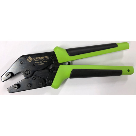 Ratchet Crimper, 9 7/8 in, Rubber Handle, Non-Insulated, Steel