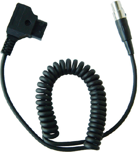 Picture of TVLogic USA TVL-D-TAP-C Coiled DTAP to Mini XLR Power Cable for VFM Monitor