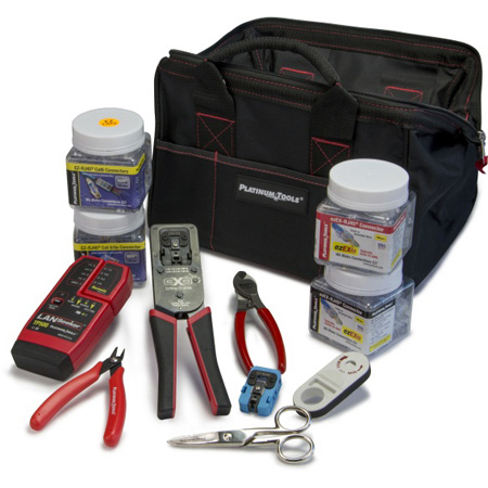 Picture of Platinum Tools PLAT-90149 EXO Deluxe Termination & Test Kit Box