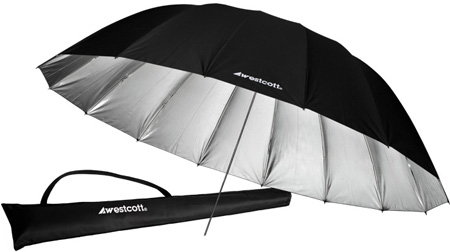 7 ft. Silver Parabolic Umbrella