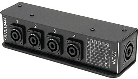 WW-SBNL18442 Speakon Stagebox 1 NL8 4 NL4 1 Splitter