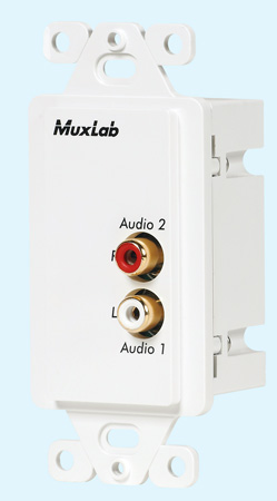 Picture of MuxLab MUX-500028-WP-US Stereo Hi-Fi Wall Balun