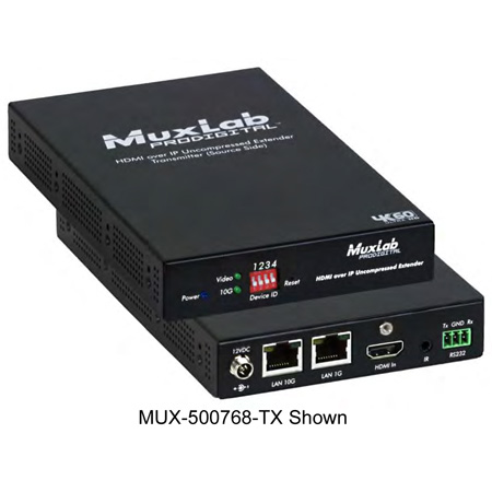 Picture of MuxLab MUX-500768-RX HDMI Over IP Uncompressed Receiver - 4K & 60