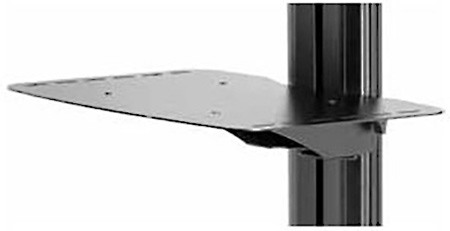 PER-ACC-MS Metal Shelf for SR Carts & Stainless Steel Stands, Black
