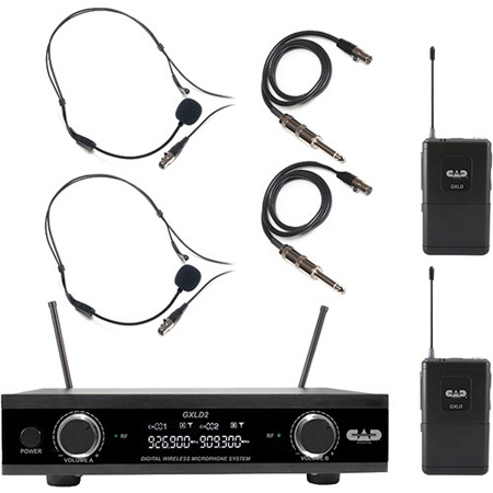 CAD-GXLD2BBAH Digital Wireless Dual Bodypack Microphone System AH Frequency Band -  CAD Audio