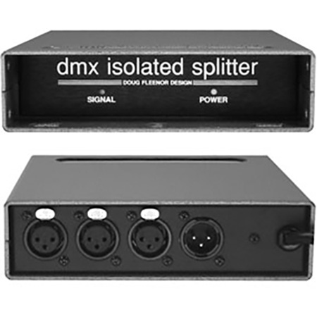 DFD-123-3 DMX Splitter & Amplifier, 3 Pin XLR - 120VAC