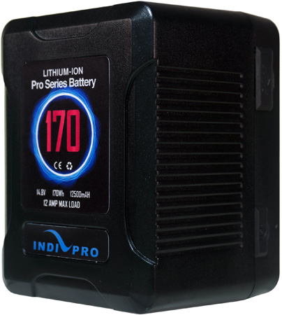 Picture of IndiPro Tools INDI-VMP170S Micro-Series 170Wh V-Mount Li-Ion Battery