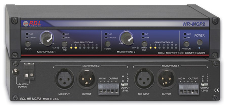 RDL-HR-MCP2 Professional Dual Microphone Compressor
