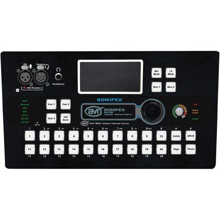 SON-AVN-TB20AD 20 Button Advanced Talkback Intercom - AoIP Desktop Portal