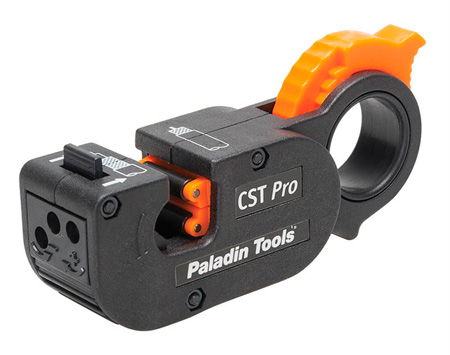 PAL-1282 CST Pro 3-Level Coaxial Cable Stripper with Black Cassette
