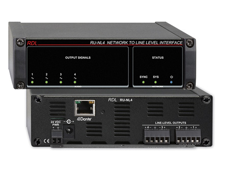 RDL-RU-NL4 Network to Line Level Interface