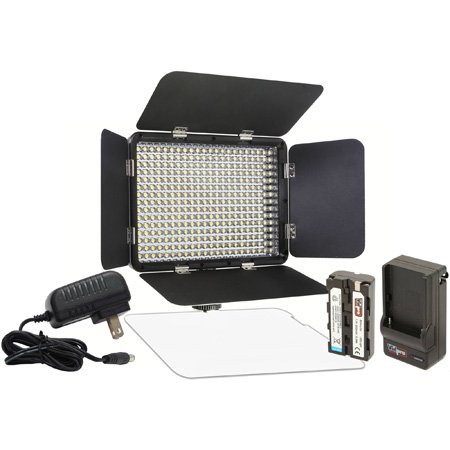 Picture of Vidpro VDP-LED-330X 330 LED Varicolor Ultra-Portable Light Kit with Battery Charger & Adapter - Li-Ion
