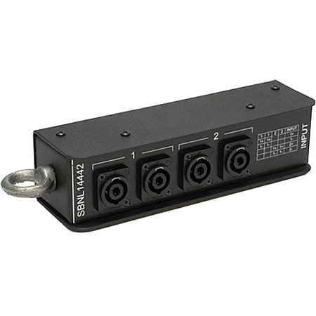 WW-SBNL14442 Splitter - Speakon Stagebox 1 NL4 & 4 NL4 Wired 2-Pole in Pairs