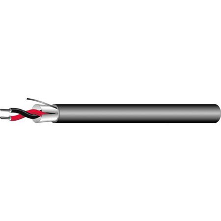 1000 ft. Flexible Twisted Pair Plenum Audio Cable, Black