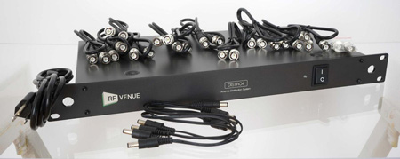 RFV-DFINBDISTRO4 4 Channel Antenna Distributor with Diversity Fin Black Install Antenna Bundle