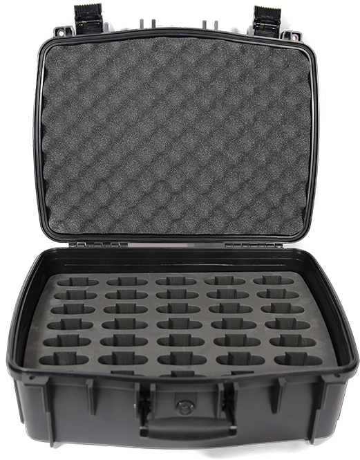 CCS Large Water Resistant Carry Case with 35 Slot Foam Insert for PPA T46 Transmitter & Body-Pack Receivers -  TensiontensiOn, TE1904690