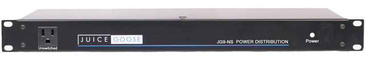 JG-JG9NS 19 in. Rack Mounted Power Module with 15 or 20A Capacity - 9 Outlets & No Power Switch
