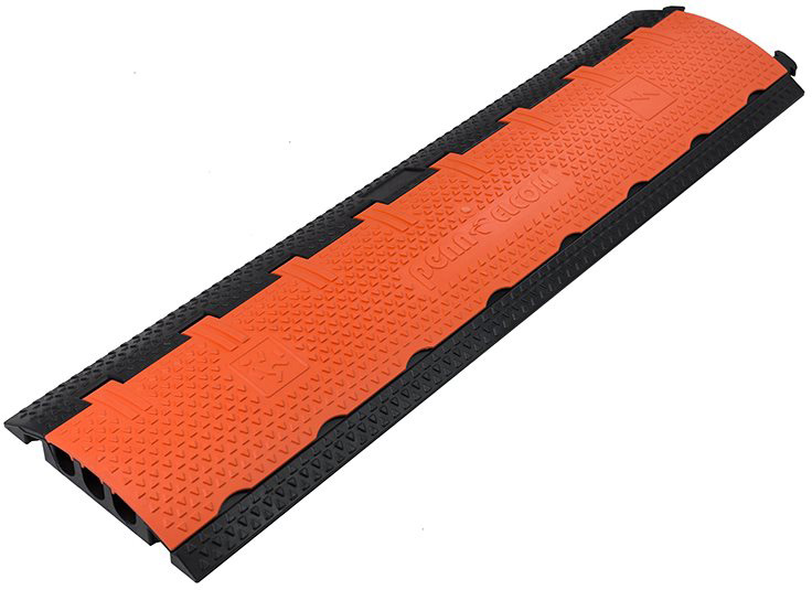 Cross-3 43 in. Long 3 Channel Cable Crossover with Black Base & Orange Lid