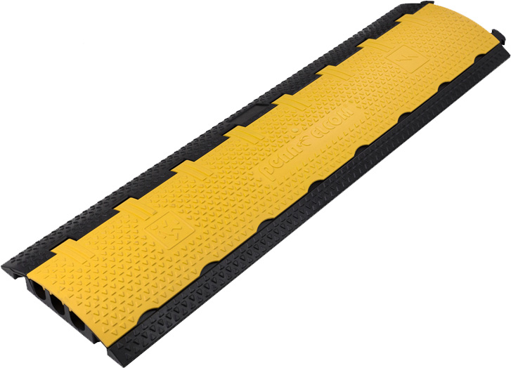 Cross-3 43 in. Long 3 channel Cable Crossover with Black Base & Yellow Lid
