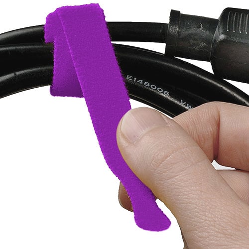 Y-12-XRL-VT 0.5 x 12 in. Lite Cable Wrap, Violet - 10 Rolls