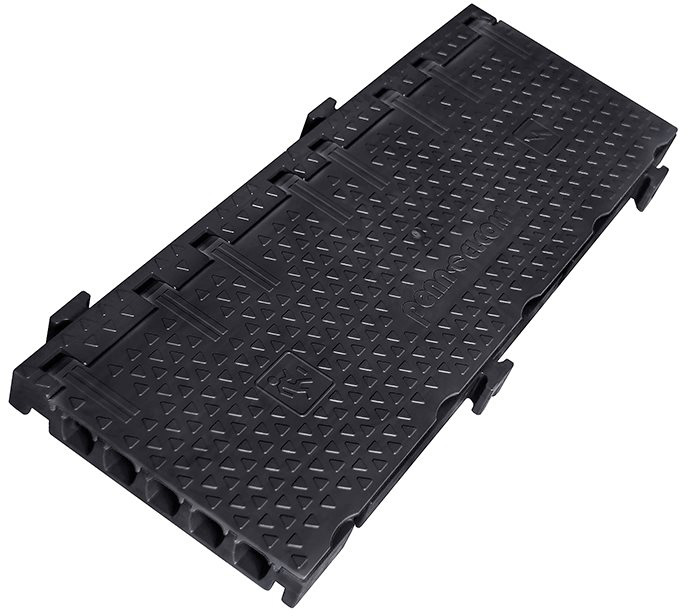 PENN-CROSS5K Cross-5 39 in. Long 5 Channel ModularCable Crossover Black Base Only with Black Lid