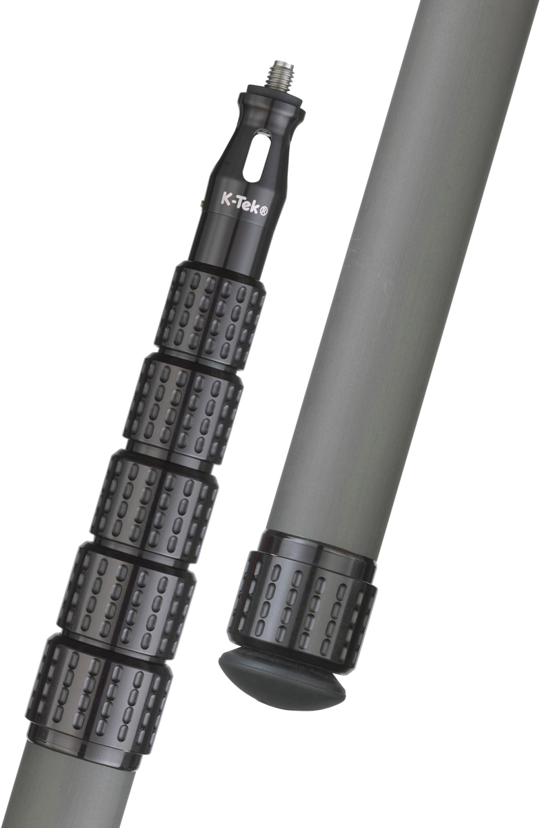 KTEK-KP12 12 ft. KlassicPro Graphite 6-Section Boom Pole, Un-Cabled