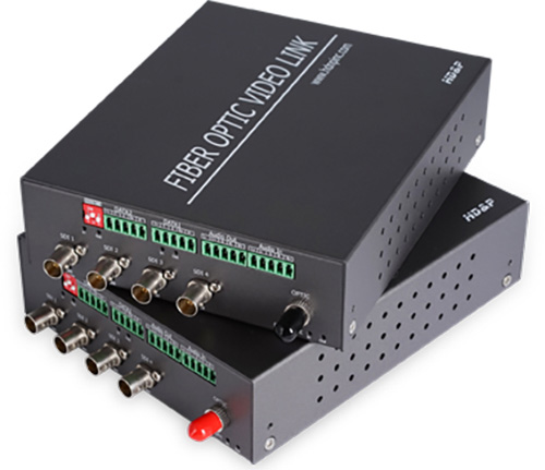 Picture of HDNP HDP-HDMD-T-RX 3G HD-SDI 4 Video&#44; 2 Data & 1 Audio Over Fiber Optic Converter