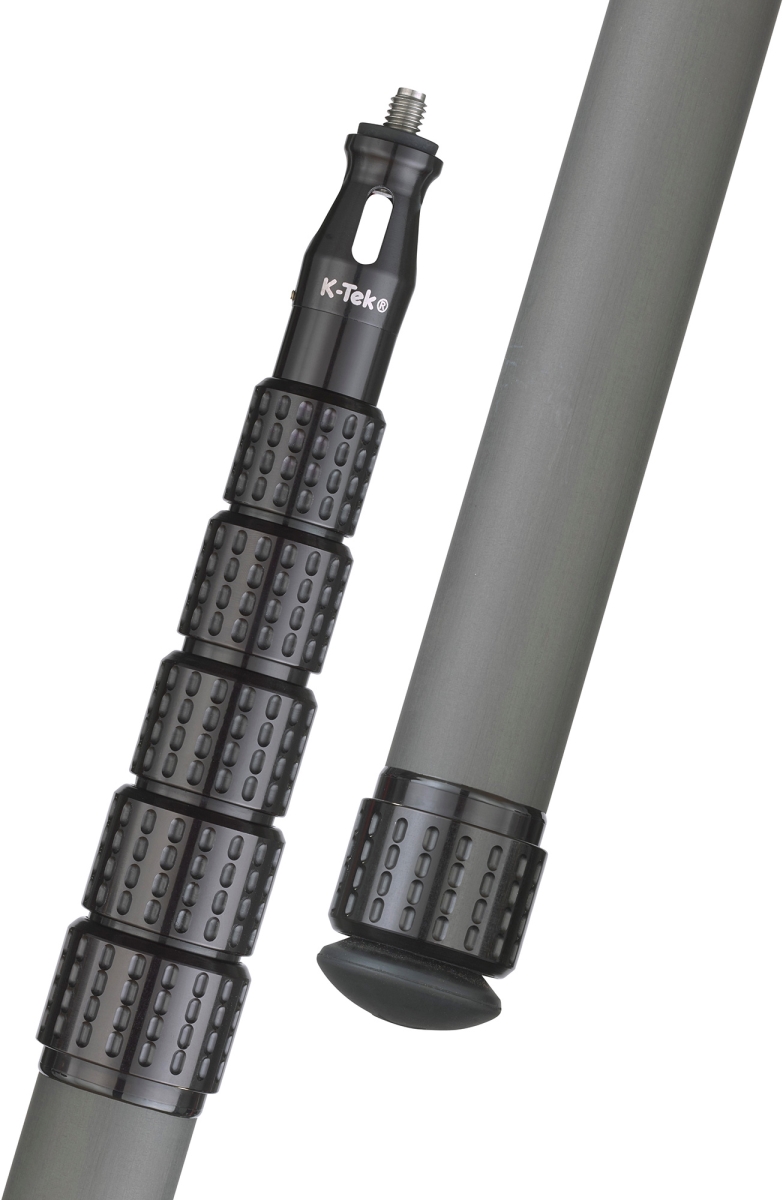 KTEK-KP20 20 ft. KlassicPro Graphite 6-Section Boom Pole - Un-Cabled