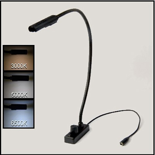 Picture of Littlite LIT-L-7-18-LED-3 Lampset 18 in. End Mount Gooseneck Console Light Mounting Kit with Power Supply