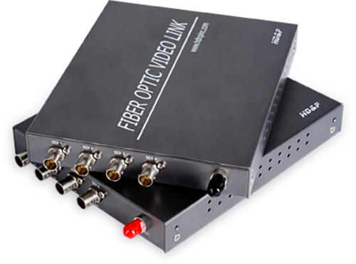 Picture of HDNP HDP-HD4V-T-RX 4-Channel 3G & HD-SDI Video Over Fiber Optic Converter