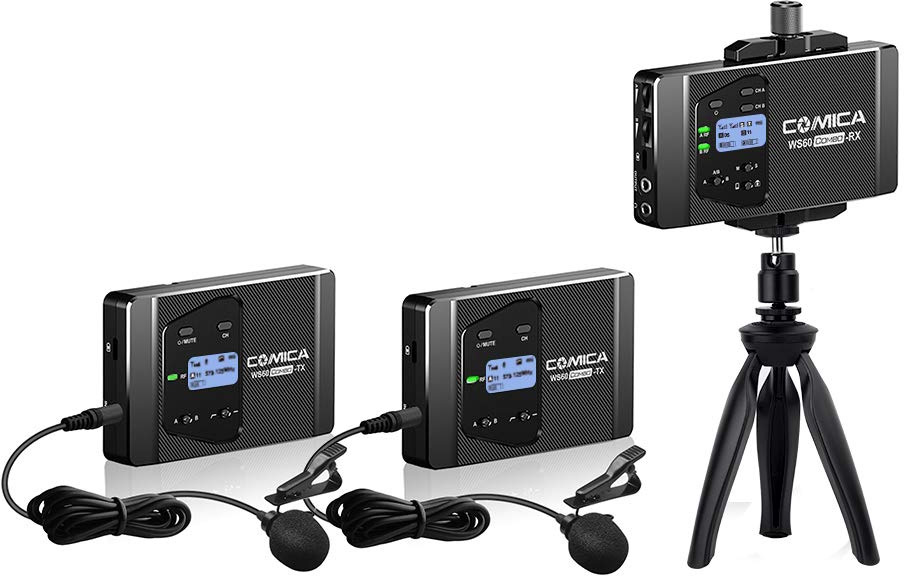 COMI-CVMWS60COMB Universal Wireless Mic for DSLR & Smartphones -  Comica Professional Audio Equipment
