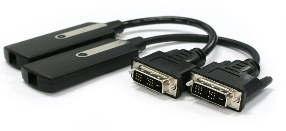 Picture of Foreseeson Custom Displays OPHI-DSH 1 Channel DVI Fiber Optic Pigtail Module Extender&#44; Up to 300 m - Transmitter & Receiver