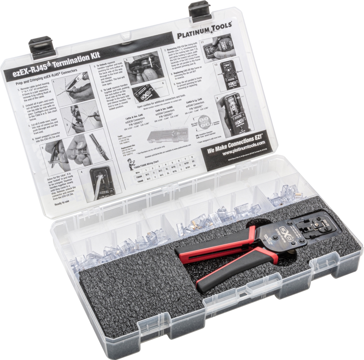 PLAT-90187 ezEX-RJ45 Cat5-5E Cat6 Cat6A Field Termination Kit
